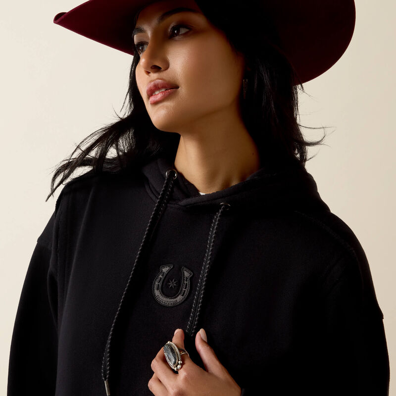 WOMENS DAYDREAMER BLACK HOODIE