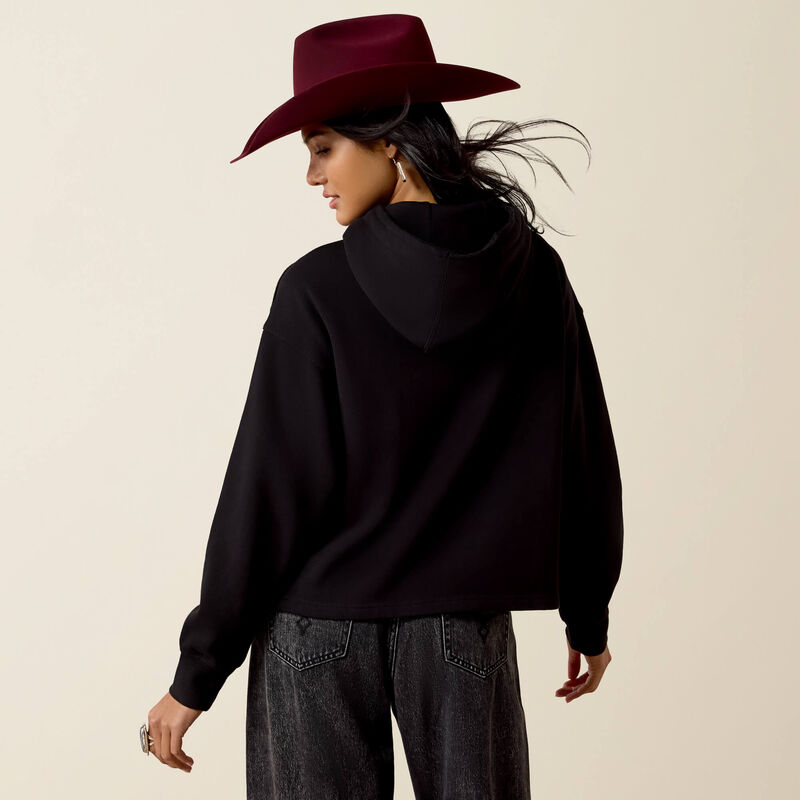 WOMENS DAYDREAMER BLACK HOODIE