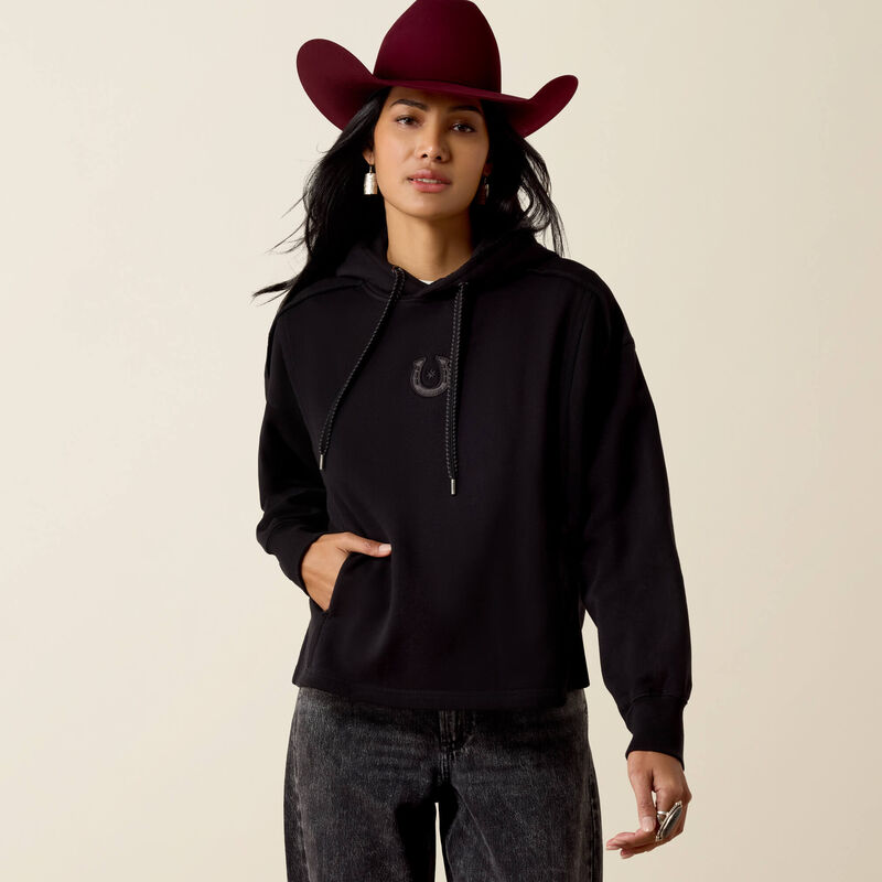 WOMENS DAYDREAMER BLACK HOODIE