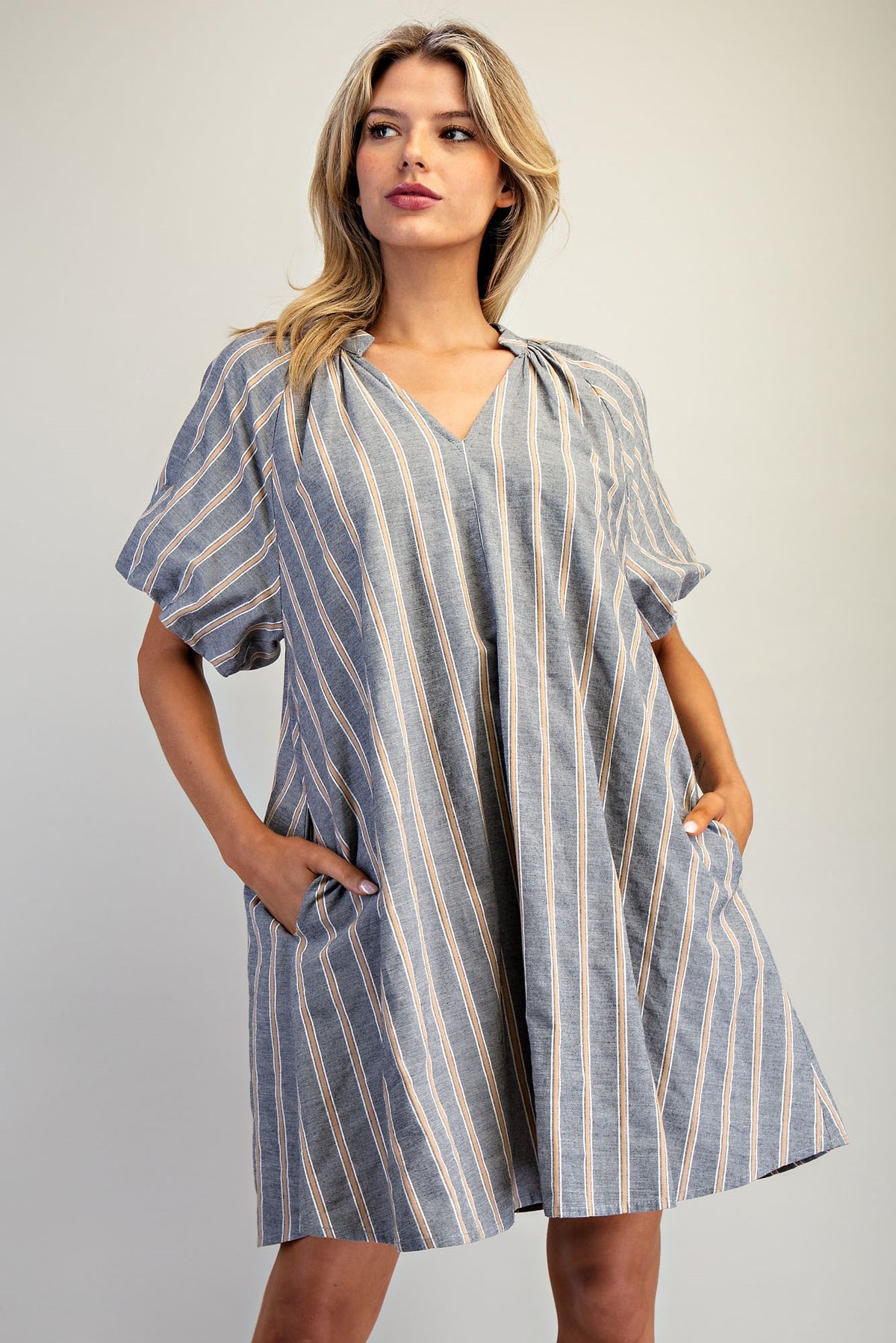 STRIPED MOON DRESS