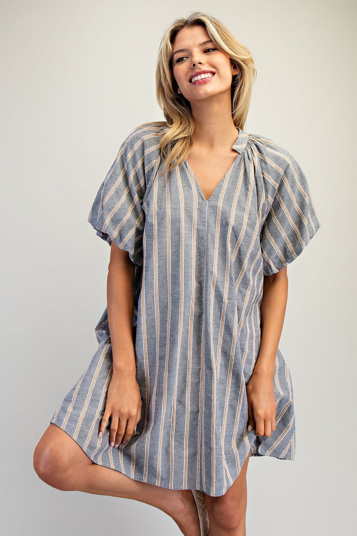 STRIPED MOON DRESS