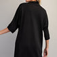 MOCK NECK MINI BLK DRESS