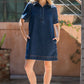 COLLARED MINI DRESS