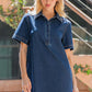 COLLARED MINI DRESS