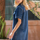 COLLARED MINI DRESS