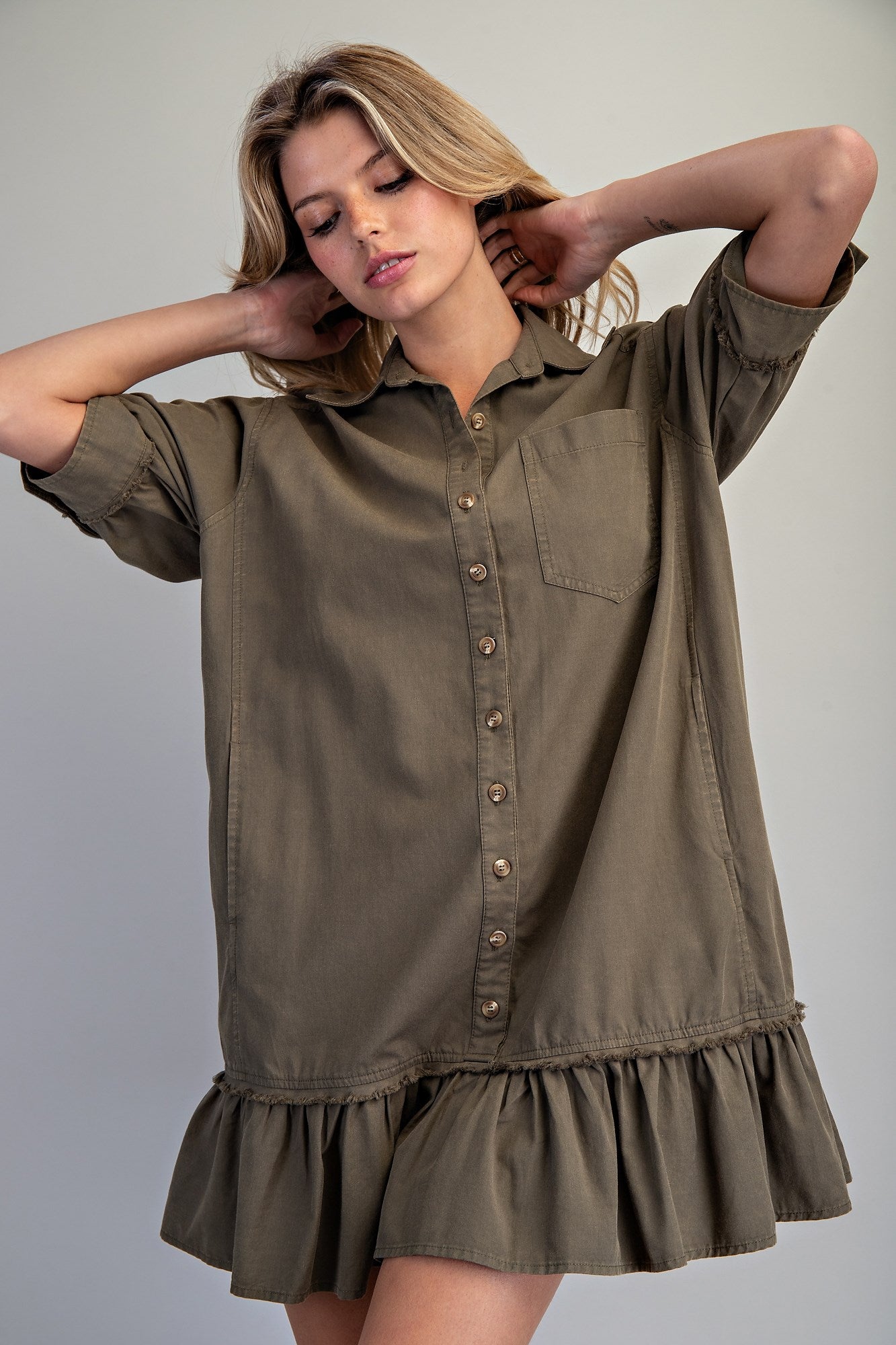 OLIVE CHIC MEADOW DRESS