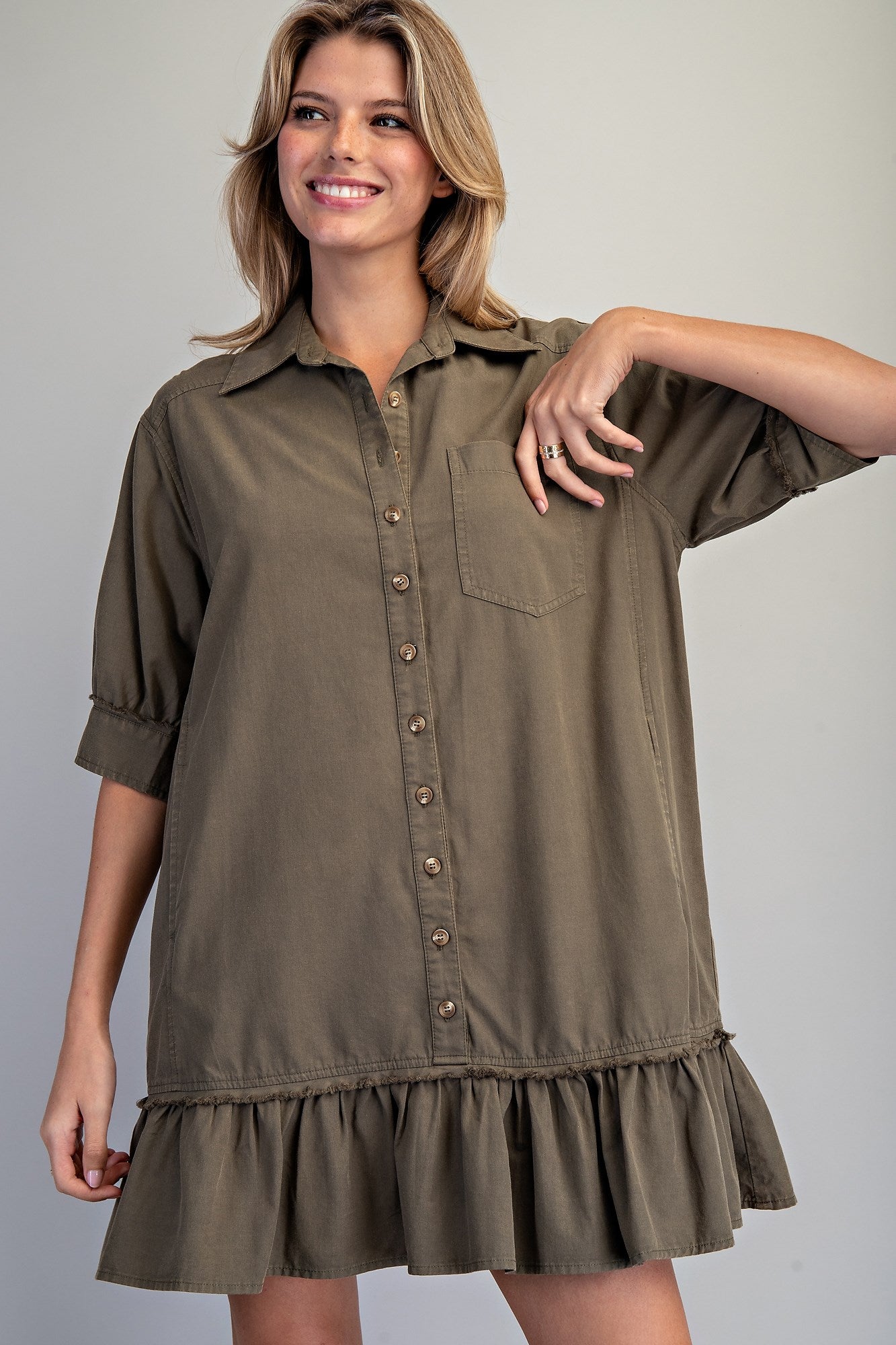 OLIVE CHIC MEADOW DRESS