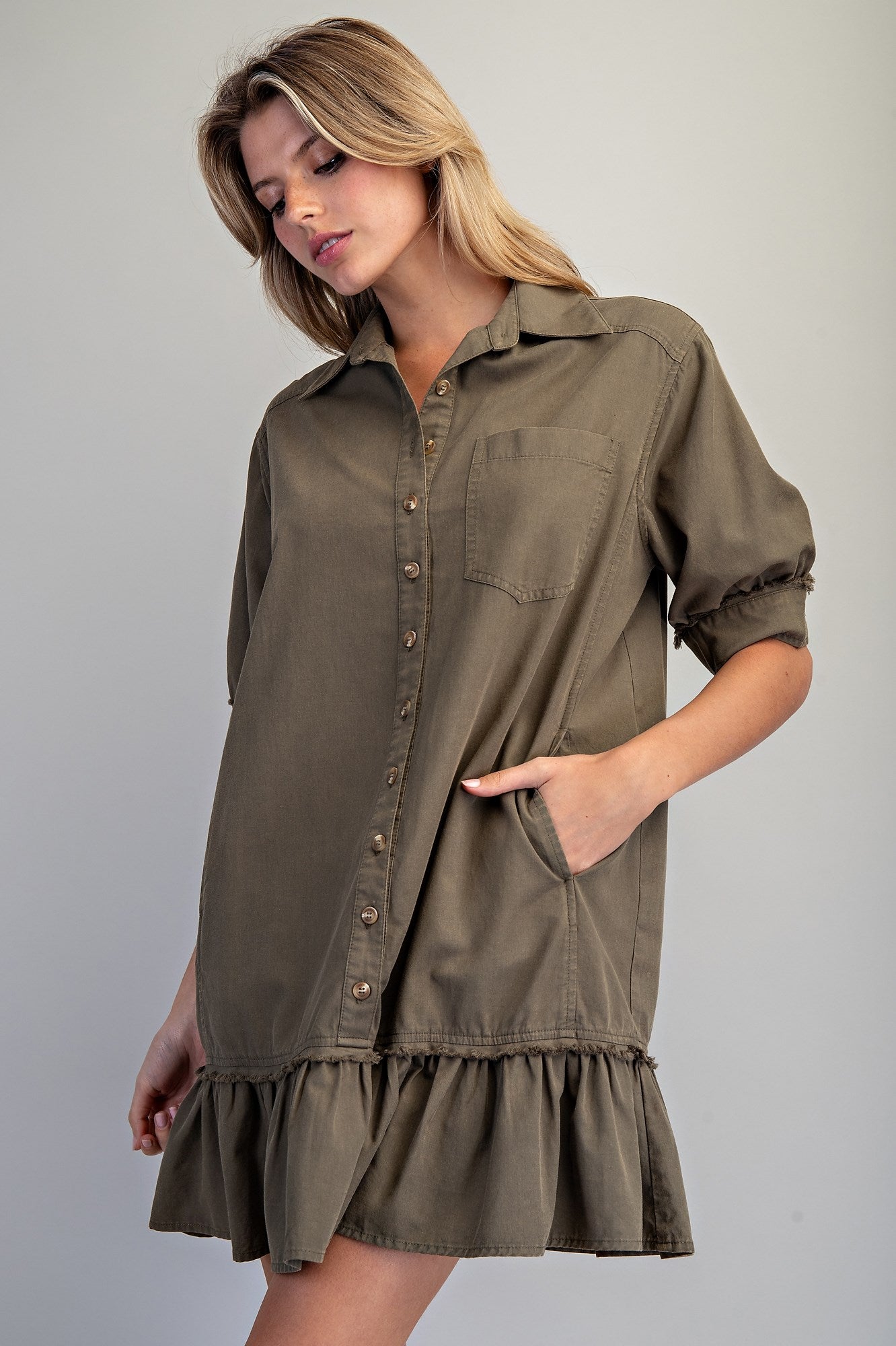 OLIVE CHIC MEADOW DRESS