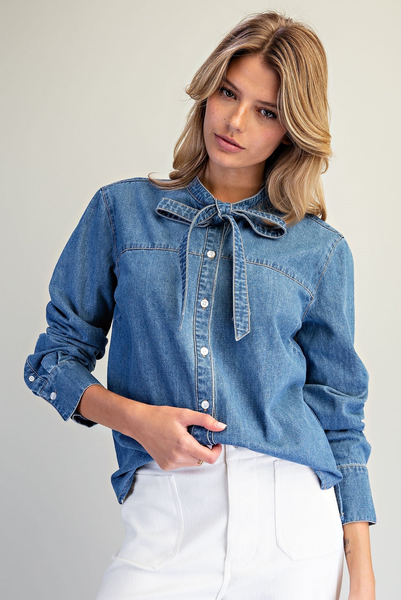 SASSY BOW TIE TOP
