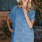 WESTERN GRID DENIM DRESS