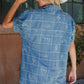 WESTERN GRID DENIM DRESS