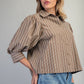 CLASS CROP COCO STRIPE LS