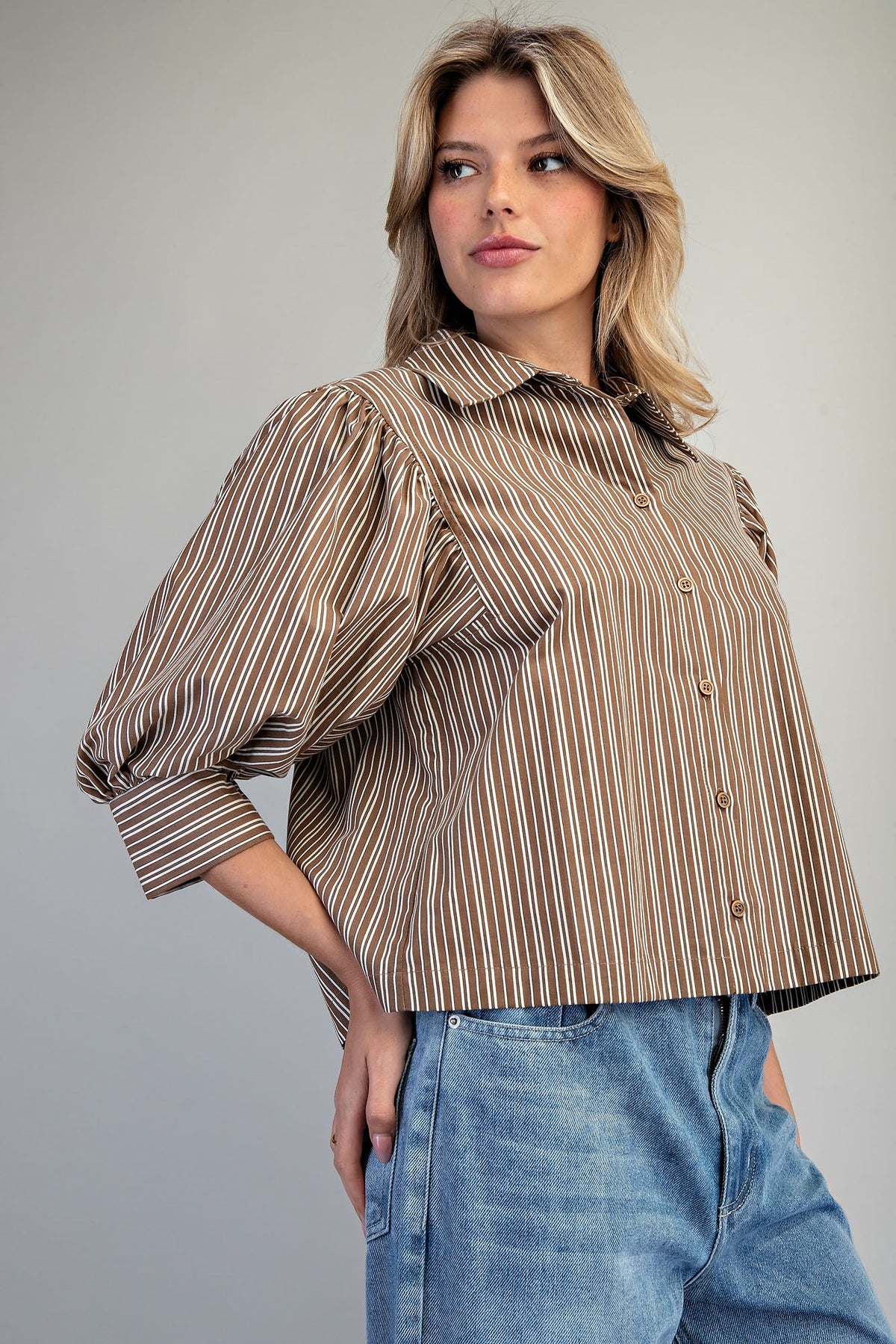 CLASS CROP COCO STRIPE LS