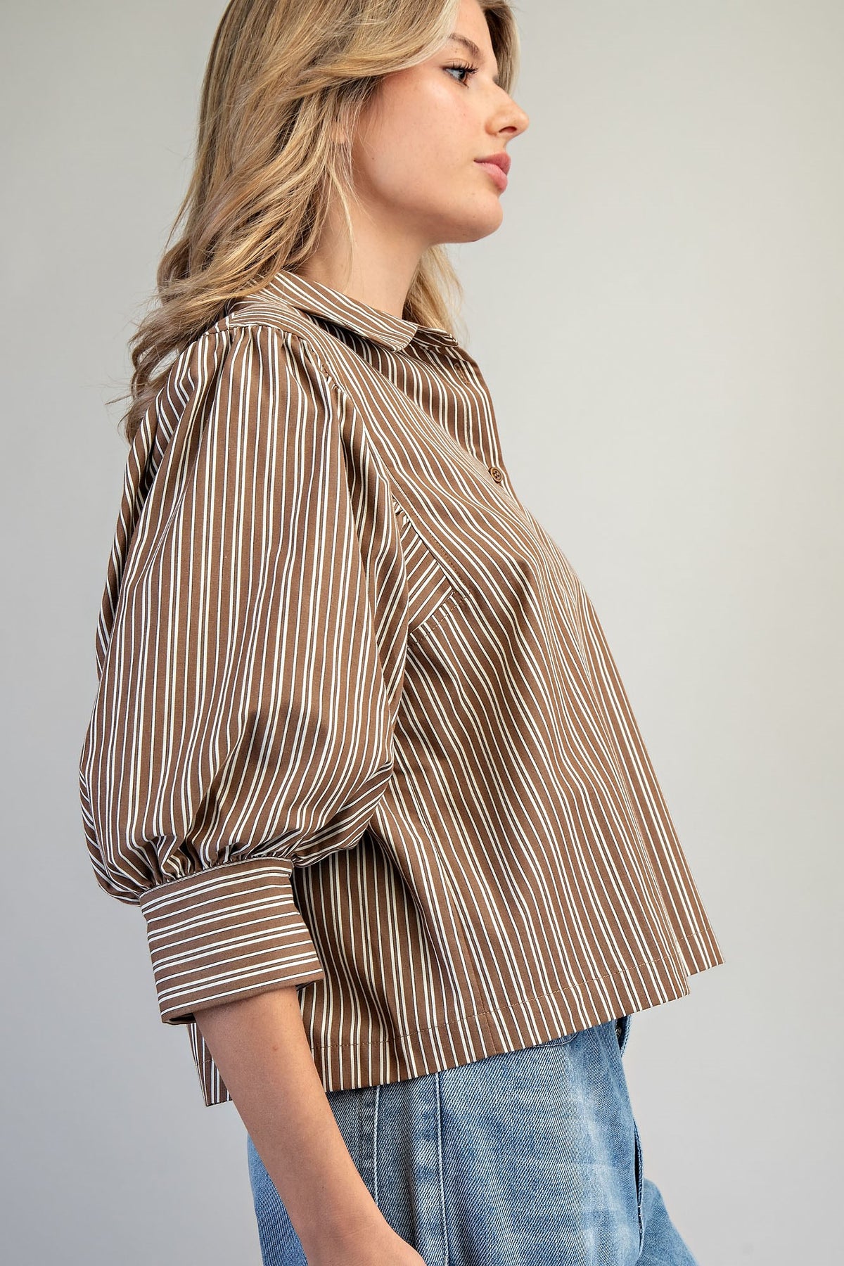 CLASS CROP COCO STRIPE LS