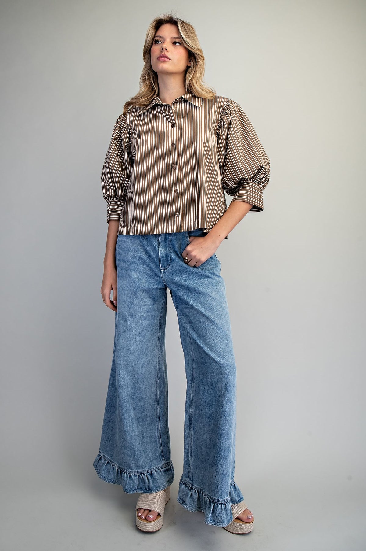 CLASS CROP COCO STRIPE LS