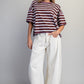 FIG JAM BOXY STRIPED SS TOP
