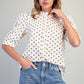 CUTIE DOT PUFF OATMEAL TOP