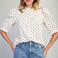 CUTIE DOT PUFF OATMEAL TOP