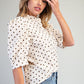 CUTIE DOT PUFF OATMEAL TOP