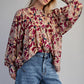 BOTANICAL WINE LS BLOUSE