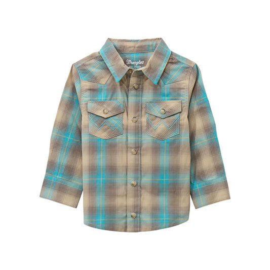 BOYS HO25 PLAID LS