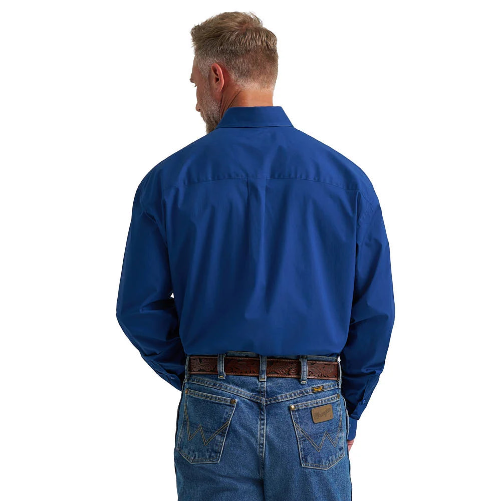 GEORGE STRAIT  MN SOLID BLUE LS