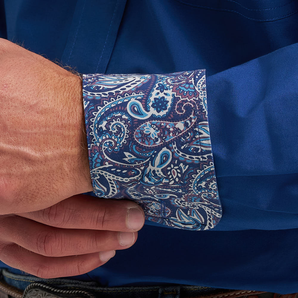GEORGE STRAIT  MN SOLID BLUE LS
