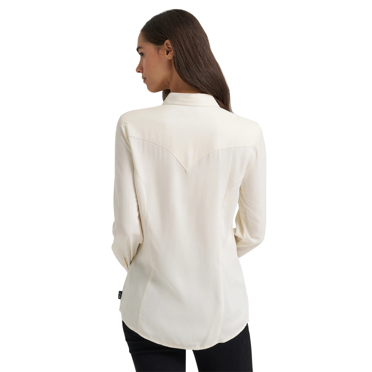 WMNS CONCHO WHITE LS BUTTON DOWN TOP