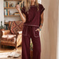 SCUBA STITCH MAROON SET