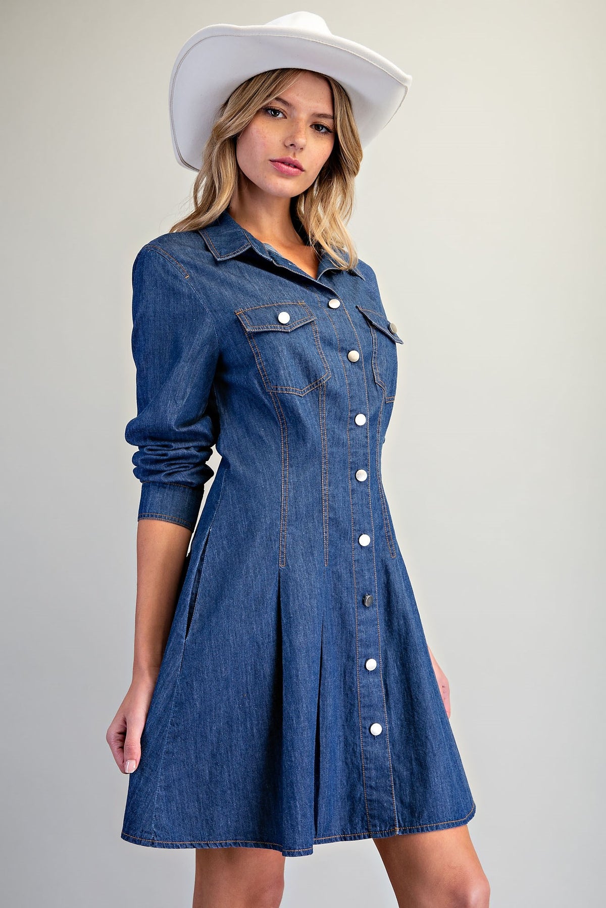 DENIM DAYS LS DRESS