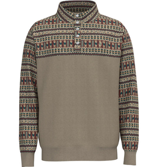 Hooey Stevie Cream W/Brown Aztec Hoody