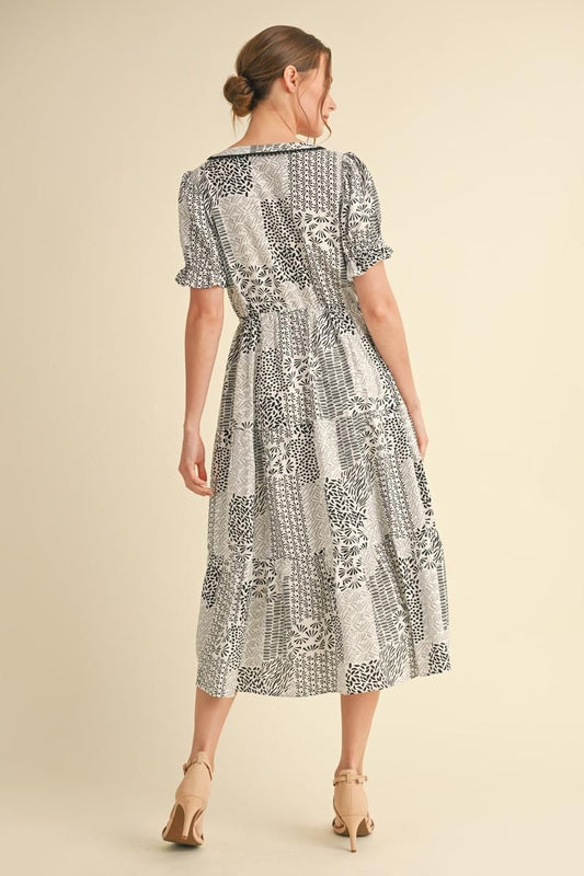 PATCH WORK MIX DRESS