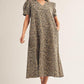 LEOPARD WOVEN DRESS