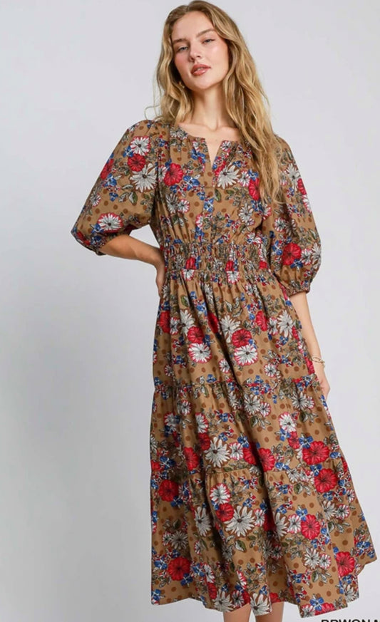 Daisy Floral Maxi Dress