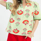 CONTRAST TRIM LIGHT SAGE TOP
