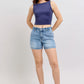 HW DENIM TROUSER SHORTS