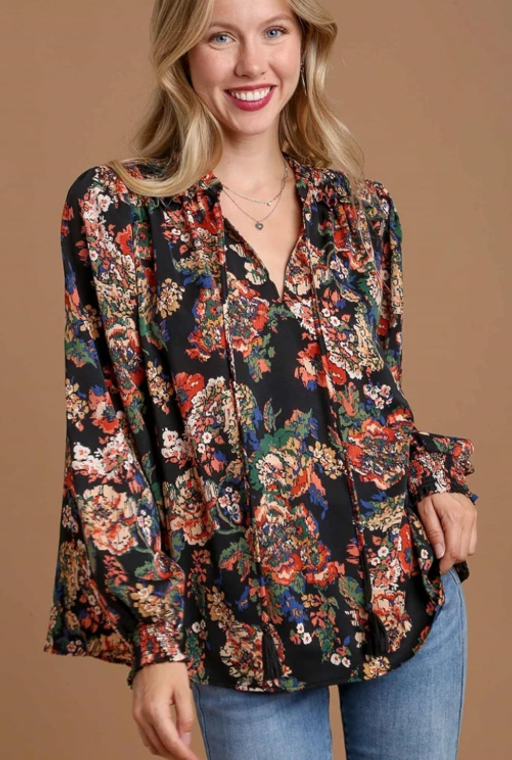 Floral Rose LS Top