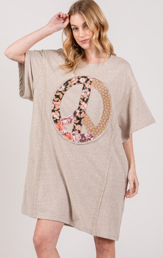 Peace T-Shirt Dress