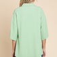 SHAWL COLLAR ALOE TOP