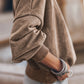 CREW NECK BROWN SWEATER