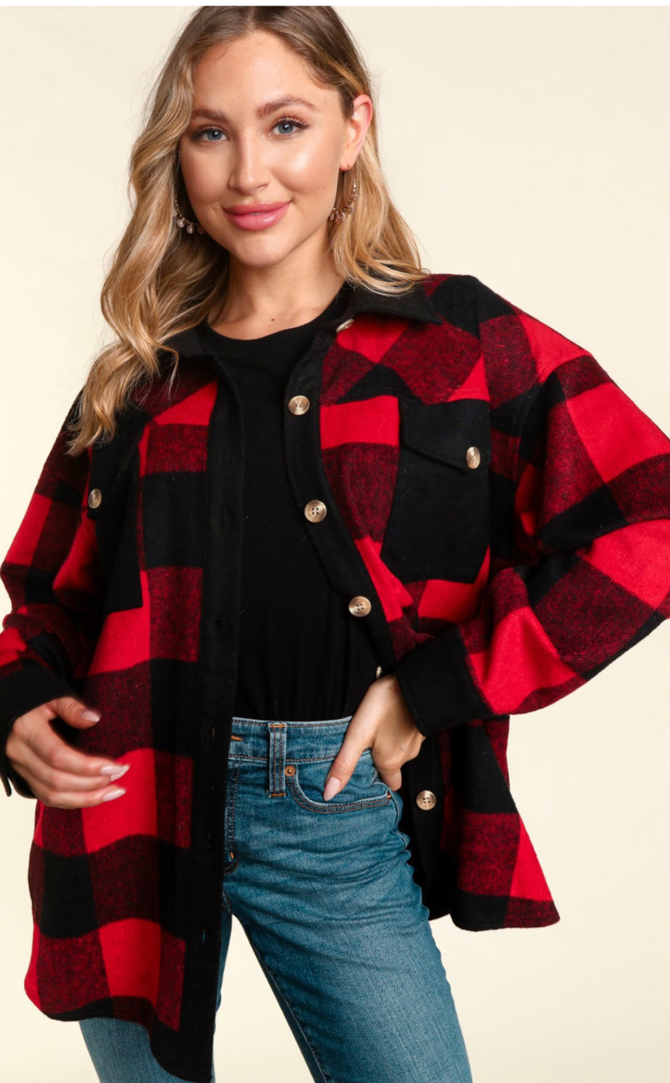 H Buffalo Plaid Shacket