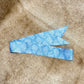 White Paisley Light Blue Twilly