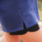 MILEY 1/4 ZIP BLUE PULLOVER