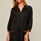 FAUX-SUEDE BLACK DRESS