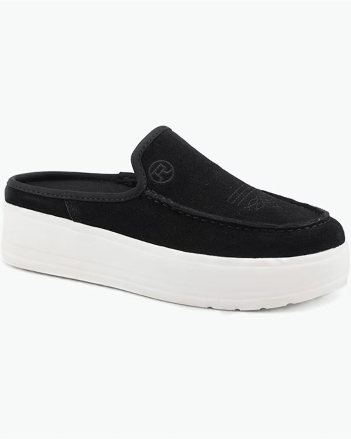 ROPER SUEDE BLK MULE