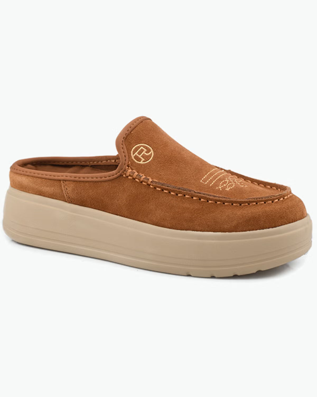 ROPER SUEDE COGNAC MULE