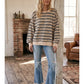 STRIPE BEIGE MIX TOP