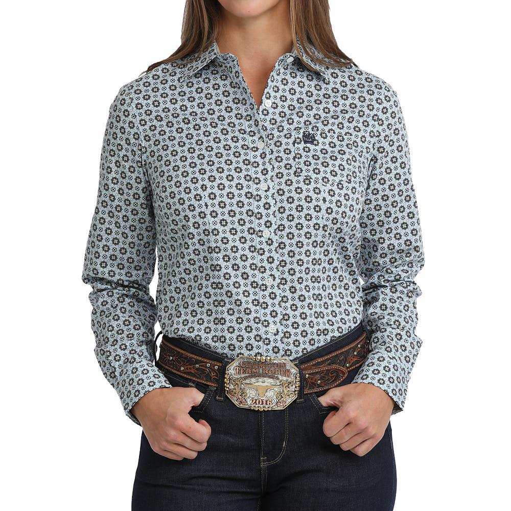 WM LIGHT BLUE DUST WAVE LONG SLEEVE SHIRT