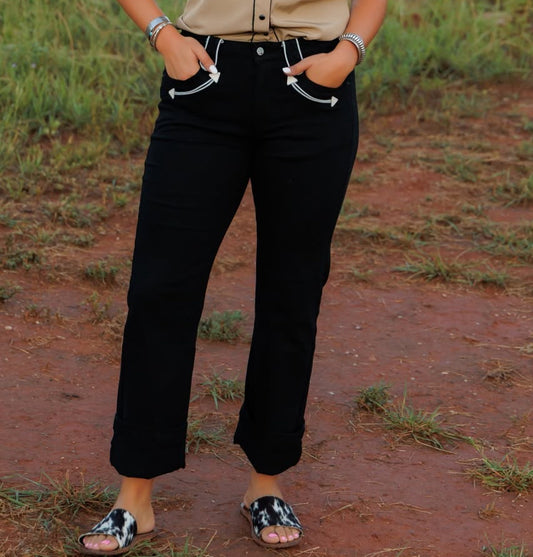 RETRO ARROW BLACK JEAN