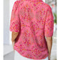 PINK FLORAL SS TOP